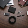 Business 4pcs set pen keychain wallet belt men gift set box luxury