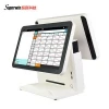 Capacitive touch machine pos systems CY-11 double screen 15.6 inch terminal pos android tablet pos with thermal printer