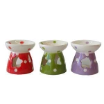 Ceramic decorative colorful hollow out incense burner