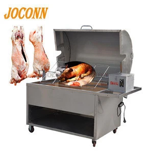 Charcoal BBQ roast beef machine/ bbq pig lamb fish chicken rotisserie roaster / rotary grill charcoal barbecue stove