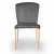 Import Cheap Luxury Dining Furniture Chair Grey Modern Fabric Kitchen leisure Dining Chair from China
