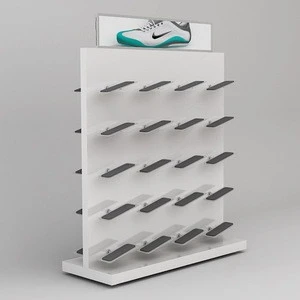 Cheap retial multilayer stainless steel shoe display rack for shop