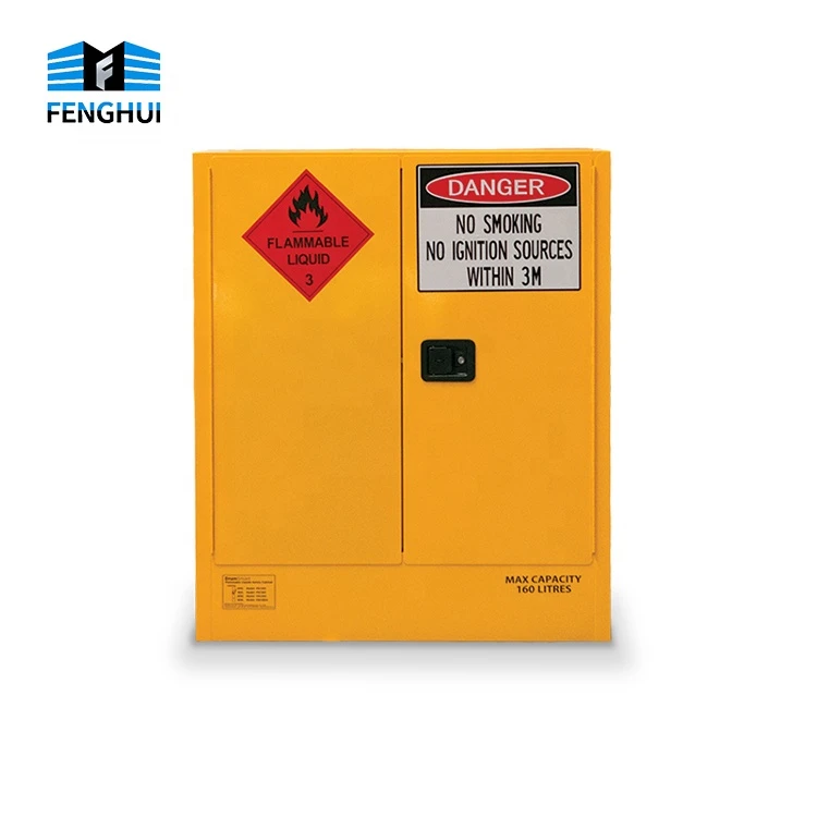 Chemical Cabinet Yellow Safety Storage Cabinet for Flammables,60L