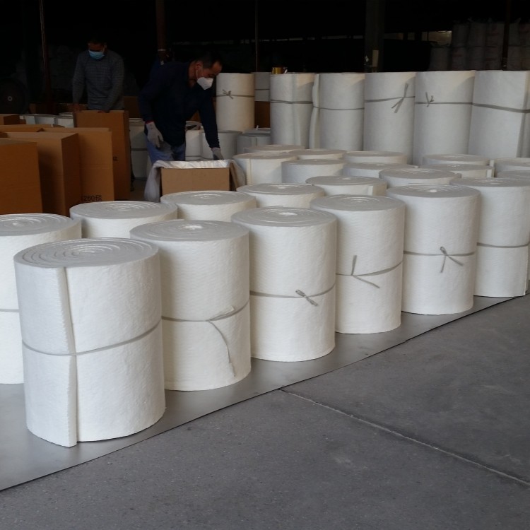 China 1260c furnace ceramic fiber blanket price insulation thermal curtains