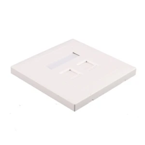 china best price dual  port  face plate double  port CAT6 face place 86 style 2 port wall mounted RJ45