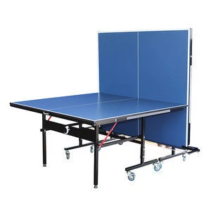 China Cheap Price Blue Table Tennis Folding Legs Ping Pong Table