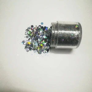 China Crafts Holographic chunky glitter for Nail Face Eye Shadow Tattoo Festival Body Dance Party