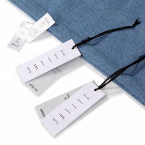 China custom swing tags garment hang tags for clothing