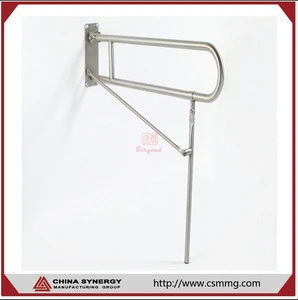China factory made folding round safety stainless steel grab bar