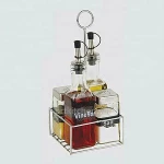 china  glass jar with faucet over the door spice rack