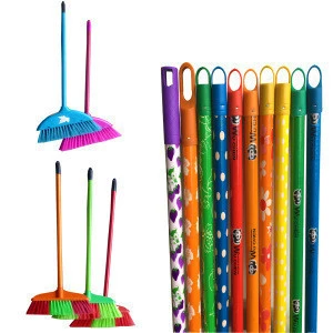 China manufacturer hot sale products housekeeping cleaning tools good quality for pvc coated wooden broom handle