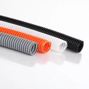 China PJ Flexible PA6 AD54.5 Plastic And Nylon Conduit Pipe Corrugated Tube