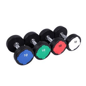 China Supplier Pu Coating Dumbbell In Weight Lifting