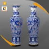 Chinese blue and white porcelain large decorative floor vases