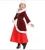 Import Christmas Eve costume wine red long paragraph Christmas Queen costumes Parent-child clothing from China