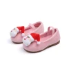 Christmas Santa Claus Elk Children Shoes Cartoon Girls Peas Suede Non-slip Flat Princess Kids Girls Baby Shoes