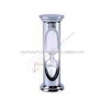 Chrome Mini Sand Timer Hourglass - Nautical BrassnSand Timer in Antique Style - Collectible Maritime Vintage Gift