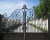Import Clean look wrought iron double swing garden gate design from China