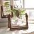 Import clear glass wooden planter bulb vases logo/wood craft crates from China