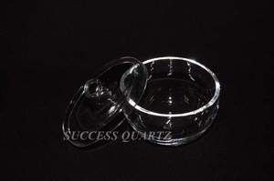 Clear/Transparent quartz glass crucible
