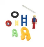 Clever colorful firm environmental material toy parts