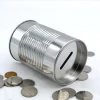 coin bank gift money metal tin cans Piggy Bank tin money box