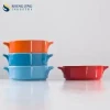 Colored Round Ceramic French Onion Soup Bowl Oven Baking Tray