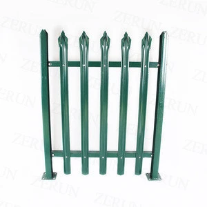 colorful coated Palisade Security Fencing Steel Palisade Gates low price