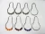 Import Colorful Polished Chrome Metal Shower Curtain Hooks Rings from China