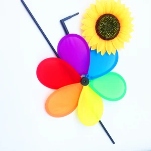 colorful Solar windmill for kids toy