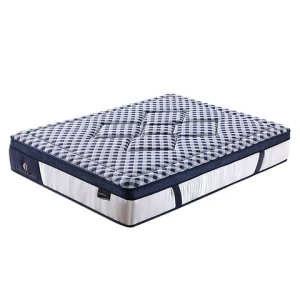 Comfort queen bed pocket coil spring natural latex high density foam mattress