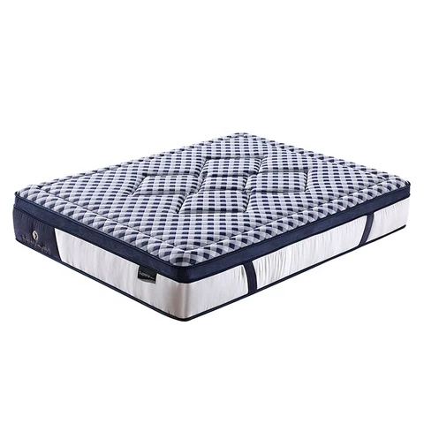 Comfort queen bed pocket coil spring natural latex high density foam mattress