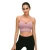 Import Comfortable breathable solid color fitness yoga wear nylon spandex gym sports bra from China