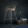 Commercial Furniture Fashion Fabric Cover Modern Bar Stool / Bar Stool High Chair