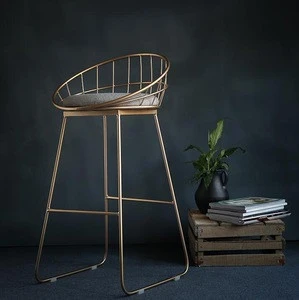 Commercial Furniture Fashion Fabric Cover Modern Bar Stool / Bar Stool High Chair