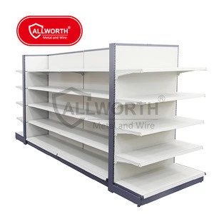 Commercial Wall Unit Pegboard Supermarket Shelves