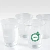 Compostable Bio PLA Clear Disposable PP Pet Cups Drinking Coffee Milk Tea Cup Biodegradable