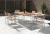 Import Contemporary european style hotel patio 304 stainless steel teak wood modern outdoor cafe restaurant furniture (271/D576) from China