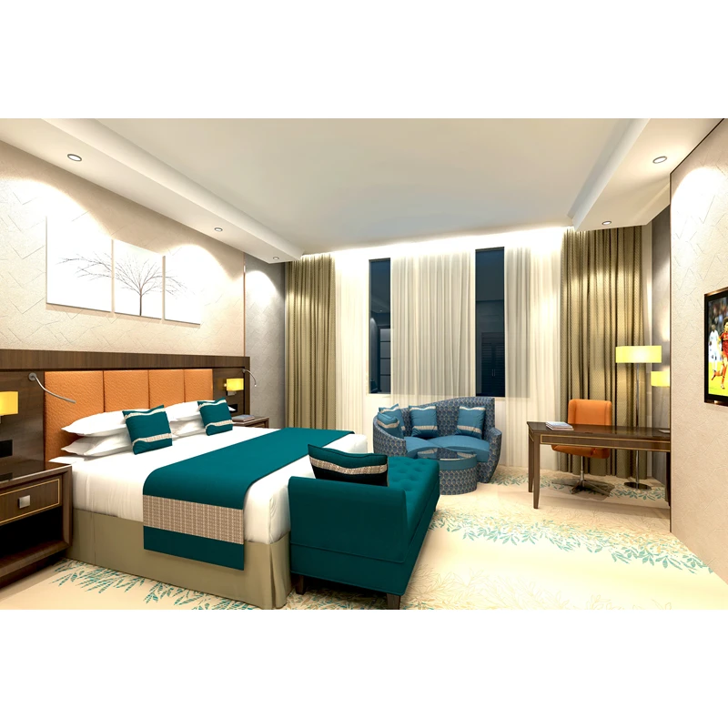 Contemporary Style Hotel Furniture for King Room Apply