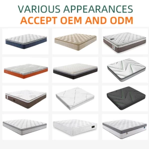 Cool fabric Mattress North America Luxury Queen King thicken 12 inch  Pocket Coil Latex Spring Memory Foam comfortable Mattress