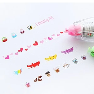 Correction Tape Set for School & Office Supplies, Lovely Kawaii Cute Creative Special Push-style design