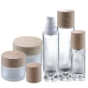 Cosmetic packaging custom frosted thick wall glass jar 50ml 100ml cream jar cosmetic jar with lid