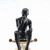 Import Creativity Black Resin Statues Luxury Metal Office Ornaments Home Decoration Pieces Accessories Modern from China