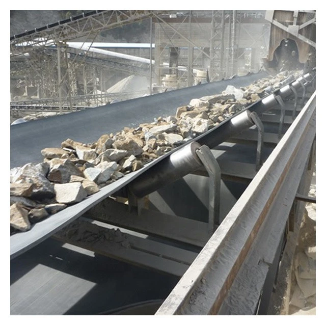 Crushed Stone Rubber Belt Conveyor System Material Handling Equipment
