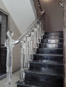 Crystal Glass Staircase Balustrade Decorative Pillar