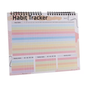 Custom 2022 Habit Tracker Personalized Goal Spiral Planner Habit Tracking