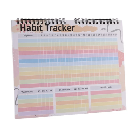 Custom 2022 Habit Tracker Personalized Goal Spiral Planner Habit Tracking