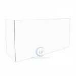 Custom clear acrylic office table top protective screen splash face shield plexiglass sneeze guard desk divider board