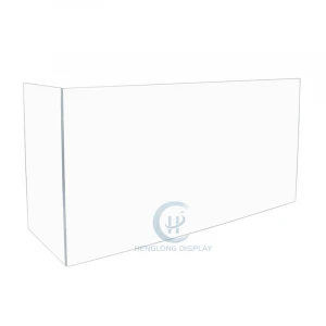 Custom clear acrylic office table top protective screen splash face shield plexiglass sneeze guard desk divider board