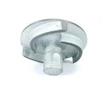 Custom CNC machined small Die casting aluminum pump impeller professional galvanized metal alloy mechanical part mass production